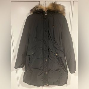 Kate spade black down Parka.